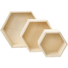 Hexagonal Storage Boxes - Pack of 3 - ABC School Supplies