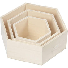 Hexagonal Storage Boxes - Pack of 3 - ABC School Supplies