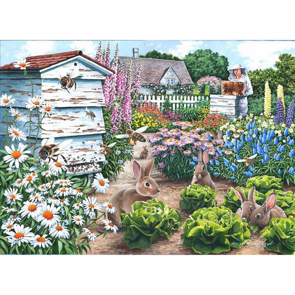 Honey Bunnies - BIG 500 Piece Jigsaw Puzzle - ABC School Supplies