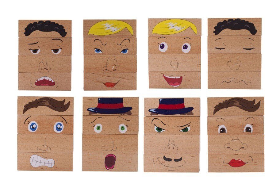 How Am I Feeling Wooden Blocks - ABC School Supplies