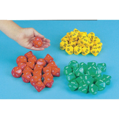 Hundreds Tens And Units Dice Pack Of 60 - ABC School Supplies