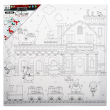 Icon 300X300mm Colour My Canvas Festive Edition - Santa's Workshop - ABC School Supplies
