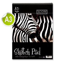 Icon A3 110Gsm Spiral Sketch Pad 30 Sheets - ABC School Supplies