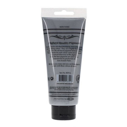 Icon Acrylic Paint 200Ml - Silver - ABC School Supplies
