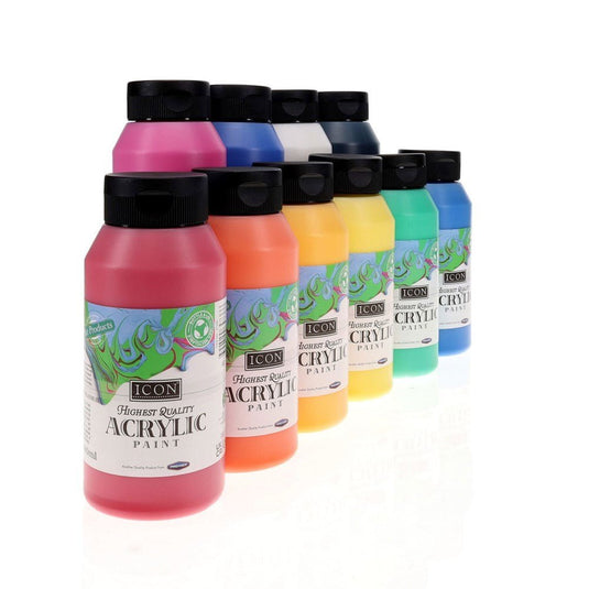 Icon Acrylic Paint 500ml - ABC School Supplies