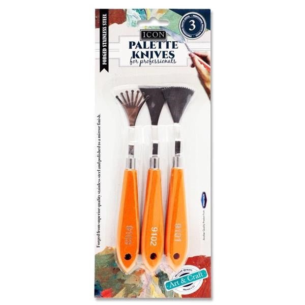 Icon Card 3 Artists Palette Knives - ABC School Supplies