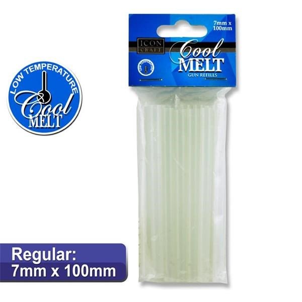 Icon Cool Melt Glue Gun Refills - Regular (Pack Of 12) - ABC School Supplies