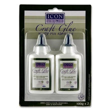 Icon Craft Card 2X100G Craft Pva Glue - ABC School Supplies