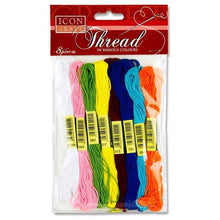 Icon Craft Pkt.8 Embroidery Threads - ABC School Supplies