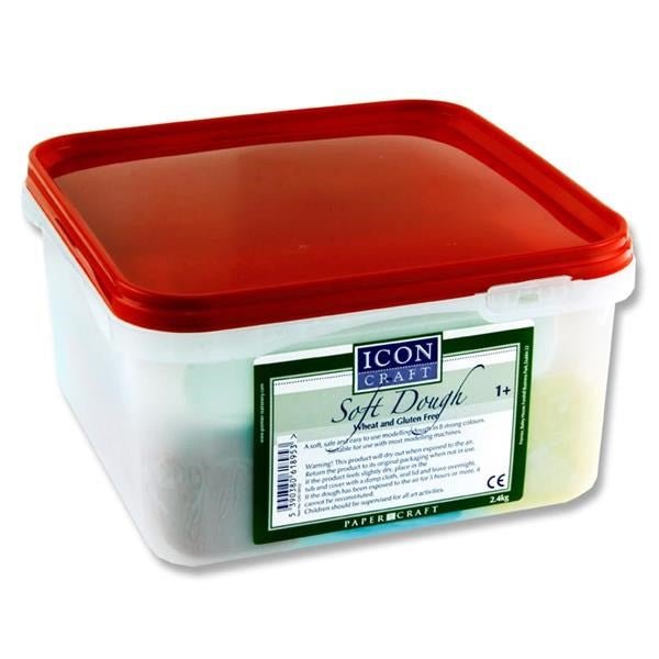 Icon Craft Tub Of 8 X 300G Soft Dough - ABC School Supplies