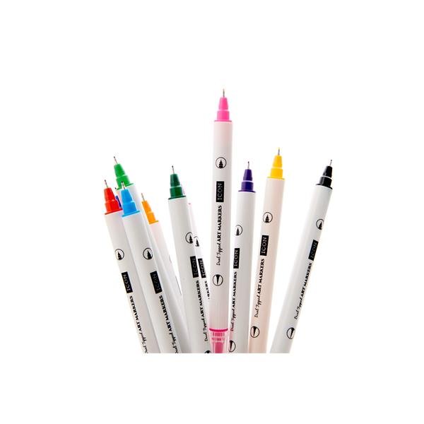 Icon Dual Tipped Art Markers - Pack of 12 - ABC School Supplies