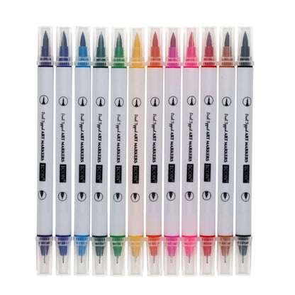 Icon Dual Tipped Art Markers - Pack of 12 - ABC School Supplies