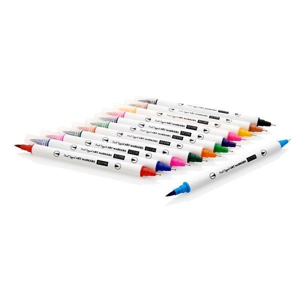 Icon Dual Tipped Art Markers - Pack of 12 - ABC School Supplies
