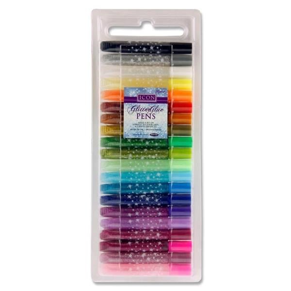 Icon Glitter Glue Pens Pack Of 20 - ABC School Supplies