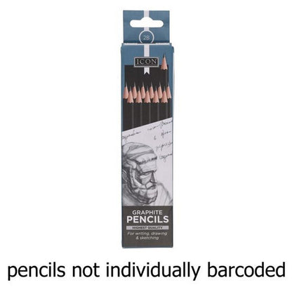 Icon Graphite Pencils 2B Box Of 12 - ABC School Supplies