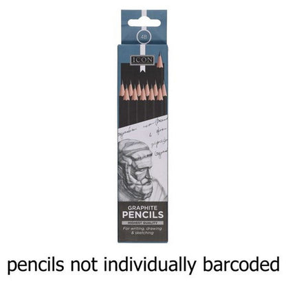 Icon Graphite Pencils 4B Box Of 12 - ABC School Supplies