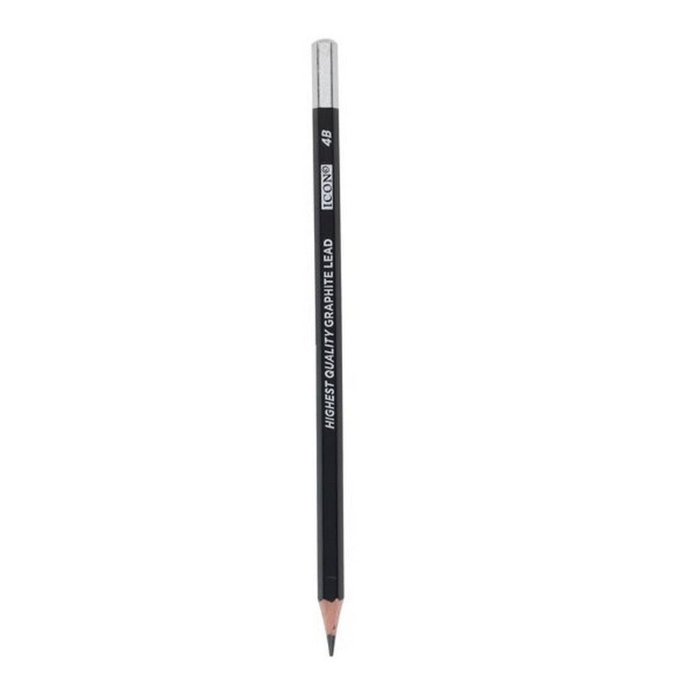 Icon Graphite Pencils 4B Box Of 12 - ABC School Supplies
