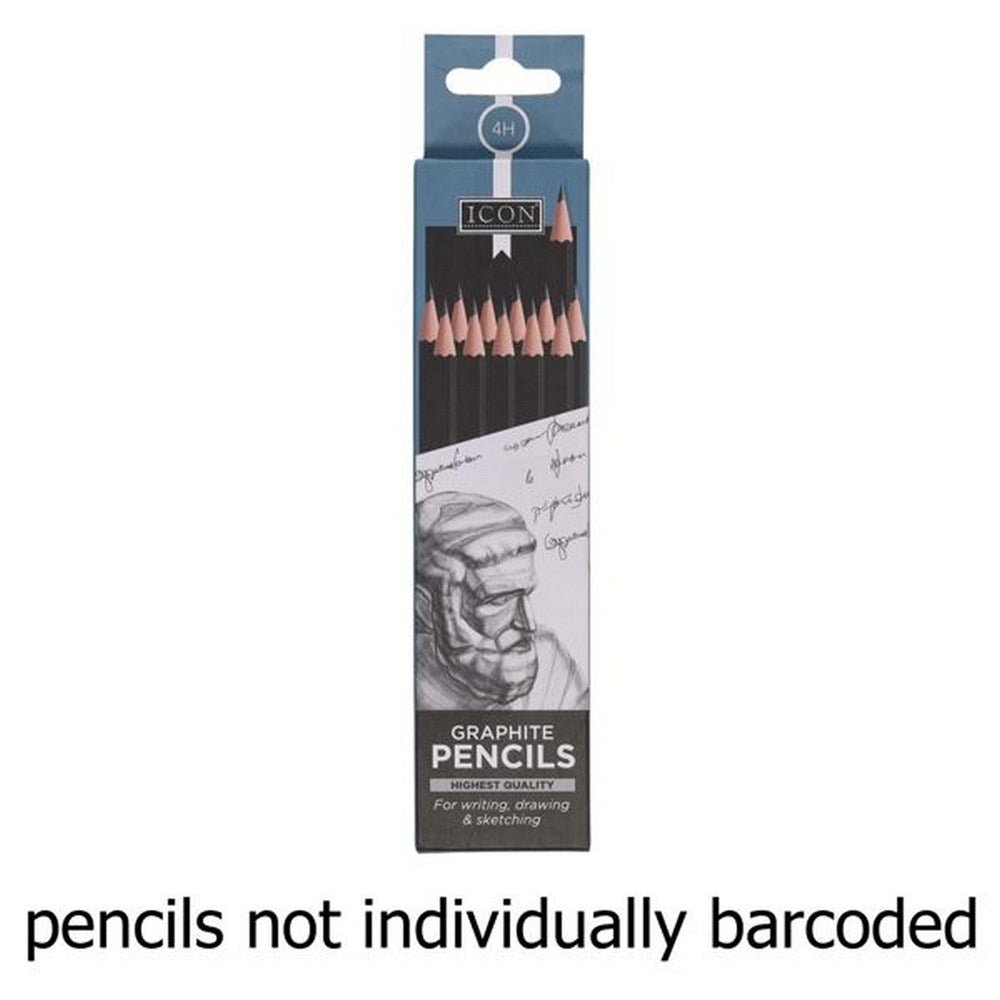 Icon Graphite Pencils 4H Box Of 12 - ABC School Supplies
