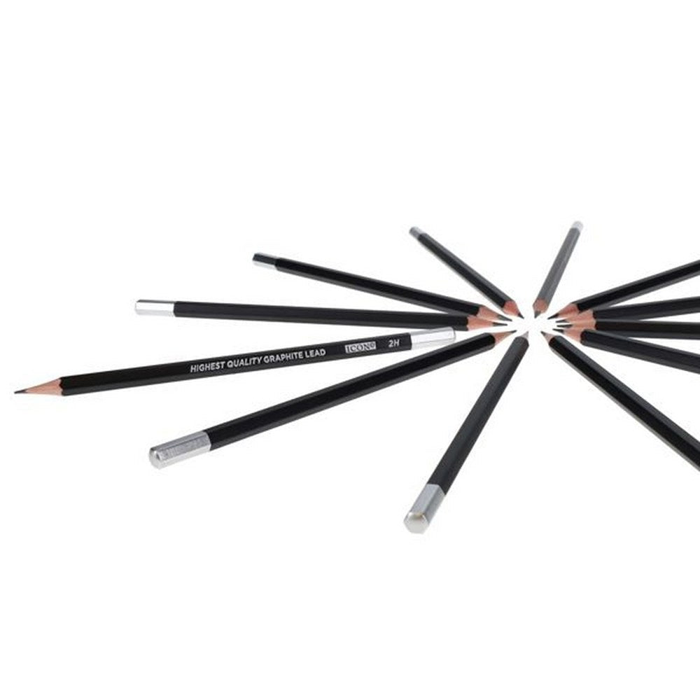 Icon Graphite Pencils 5B Box Of 12 - ABC School Supplies