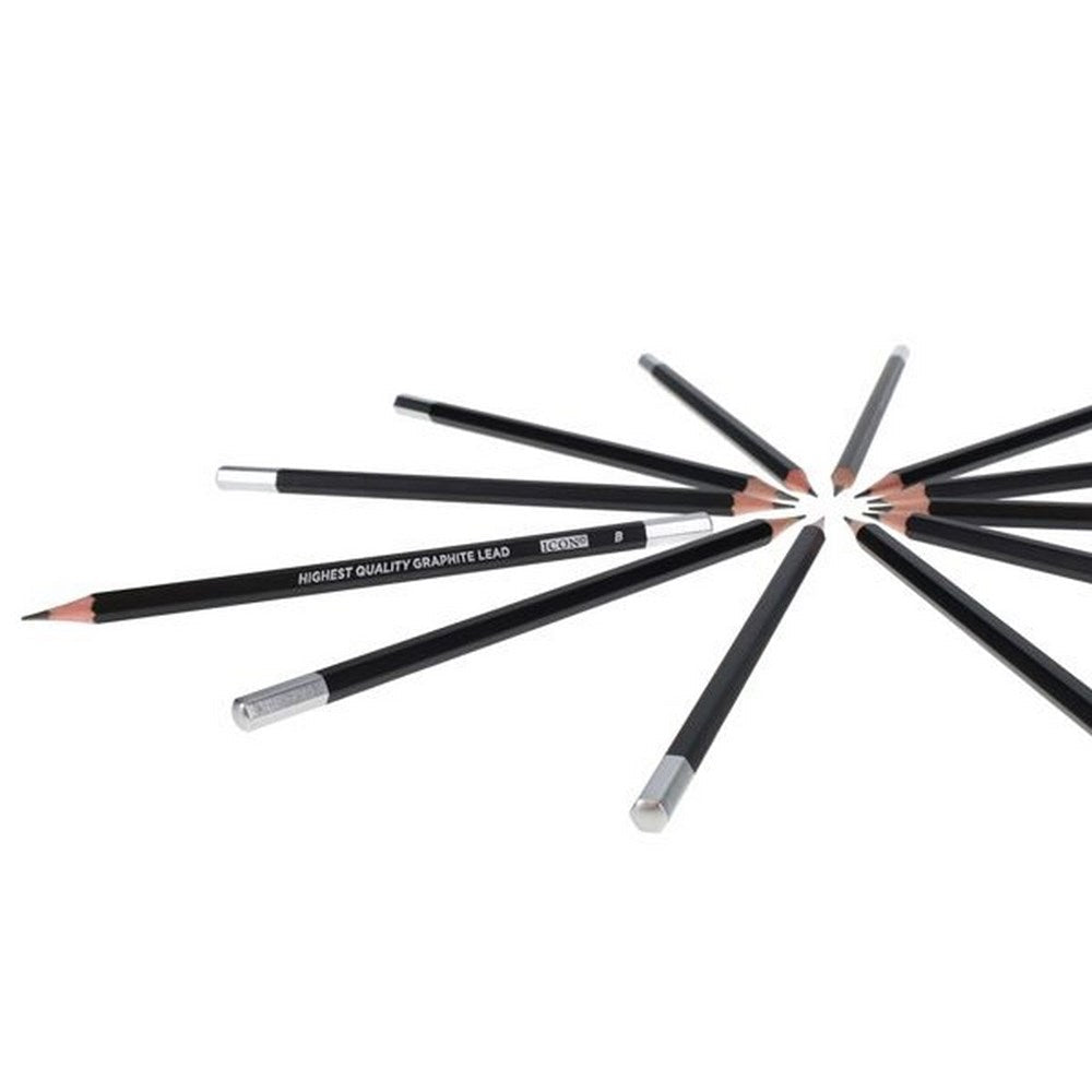 Icon Graphite Pencils B Box Of 12 - ABC School Supplies