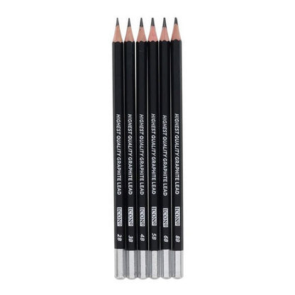 Icon Graphite Pencils Complete Set Of 6 - ABC School Supplies