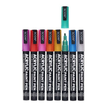 Icon Metallic Acrylic Paint Pens 3mm Pack of 8 - ABC School Supplies