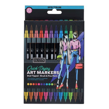 Icon Pkt.12 Quick Drying Art Markers - Spectrum - ABC School Supplies