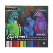 Icon Soft Pastels - Coloured Box of 12 - ABC School Supplies