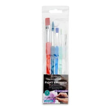 Icon Wallet 5 Soft Grip Nylon Paint Brushes - ABC School Supplies