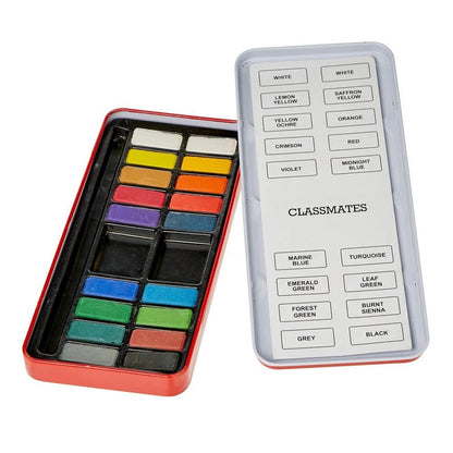 Icon Watercolour Tin - 18 Block - ABC School Supplies