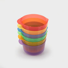 Translucent Colour Pouring Bowls - 6 Pack