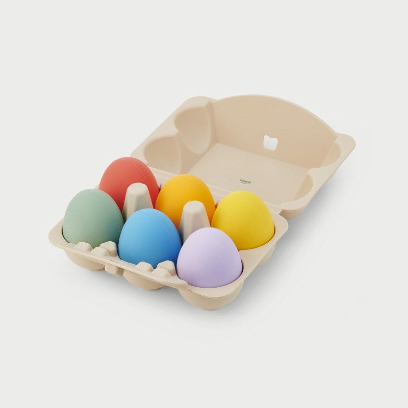 SiliSoft Sensory Eggs (Rainbow) - 6 Pack