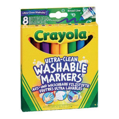 Crayola Super Washable Broad Tip Marker 8 Pack