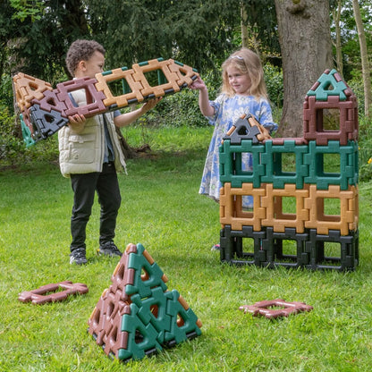 Giant Polydron Class Set Natural Colours