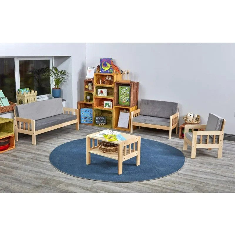Cosy Home Grey Sofa, Chair And Table Se