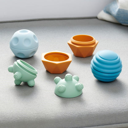 SiliSoft Sensory Balls (Neutral) - 4 Pack