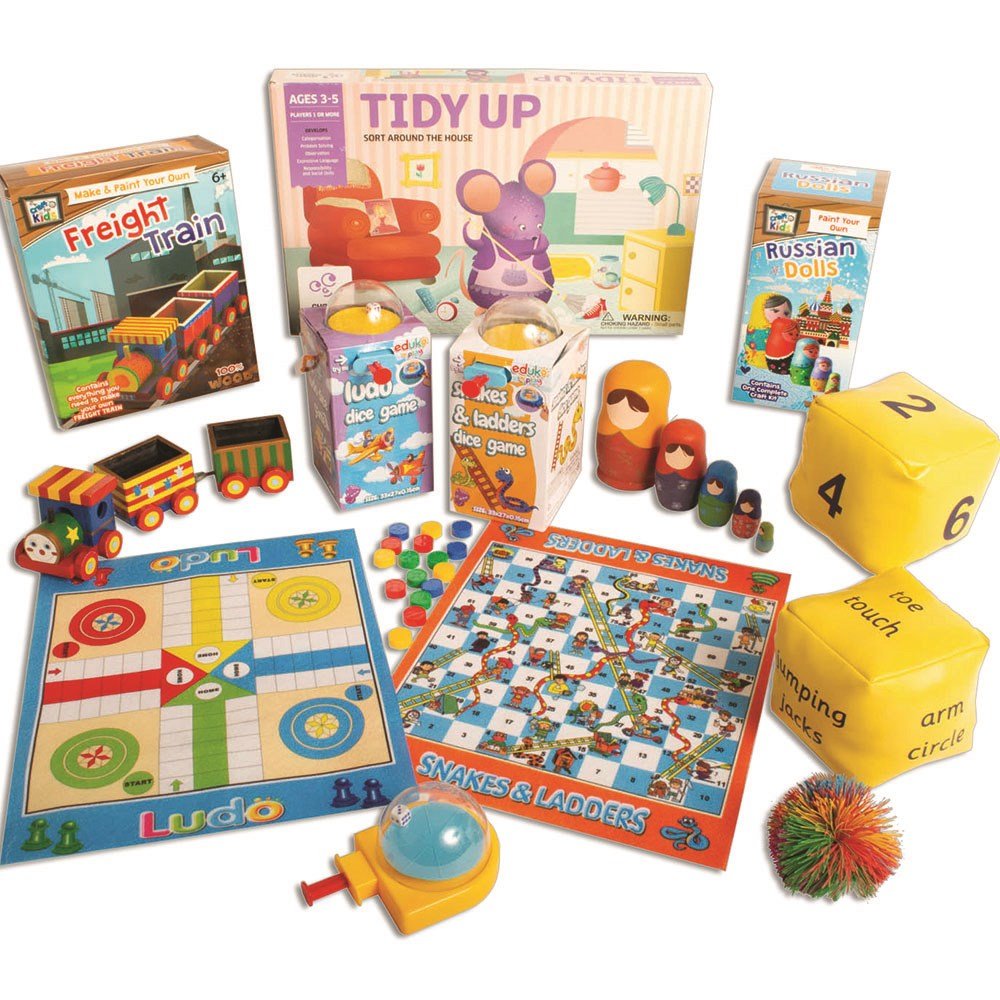 **Indoor Games & Crafts Kit - ABC School Supplies