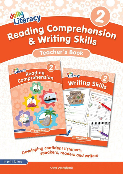 Jolly Literacy - Reading Comprehension & Writing Skills Teacher’s Book 2 - In Print Letters - ABC School Supplies
