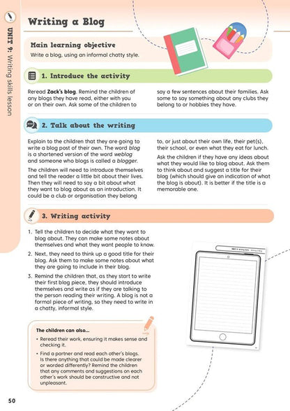 Jolly Literacy - Reading Comprehension & Writing Skills Teacher’s Book 2 - In Print Letters - ABC School Supplies