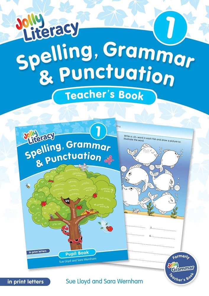 Jolly Literacy: Spelling, Grammar and Punctuation, Teacher's Book 1 (Print Letters) - ABC School Supplies