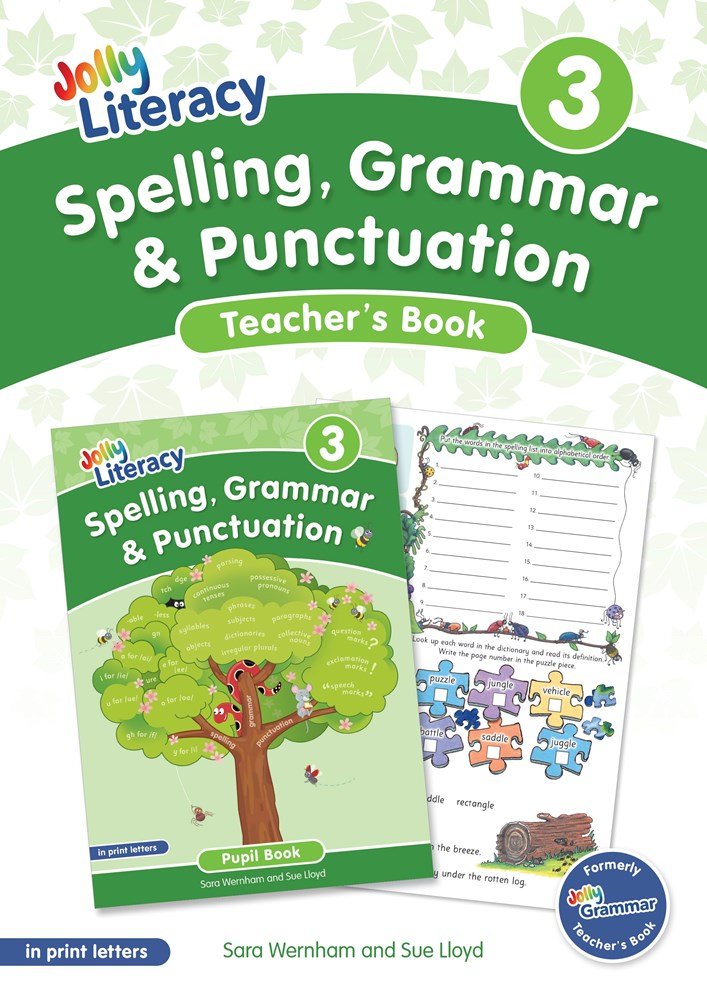 Jolly Literacy: Spelling, Grammar and Punctuation, Teacher's Book 3 (Print Letters) - ABC School Supplies