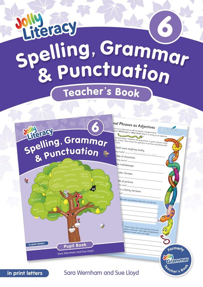 Jolly Literacy: Spelling, Grammar and Punctuation, Teacher's Book 6 (Print Letters) - ABC School Supplies