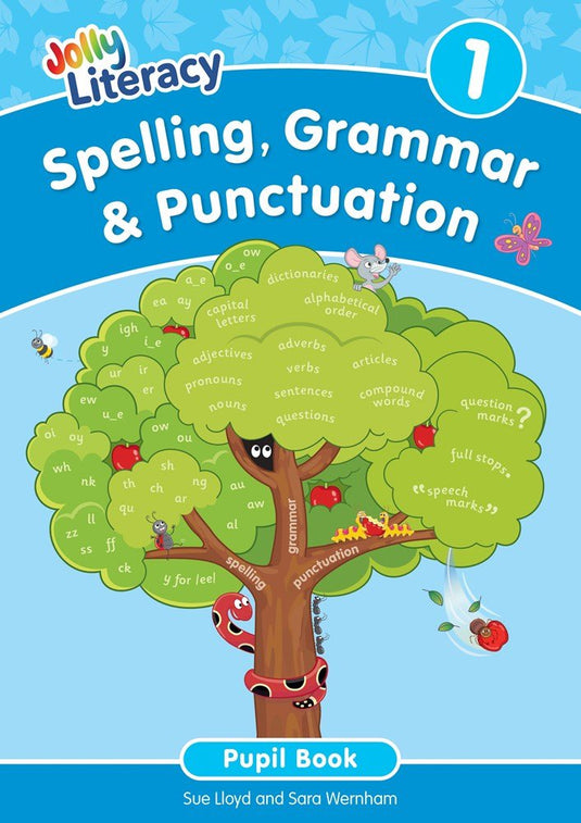 Jolly Literacy: Spelling, Grammar & Punctuation Pupil Book 1 (Precursive Letters) - ABC School Supplies