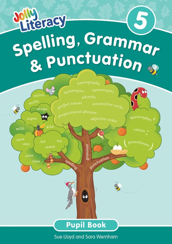 Jolly Literacy: Spelling, Grammar & Punctuation Pupil Book 5 (Precursive letters) - ABC School Supplies