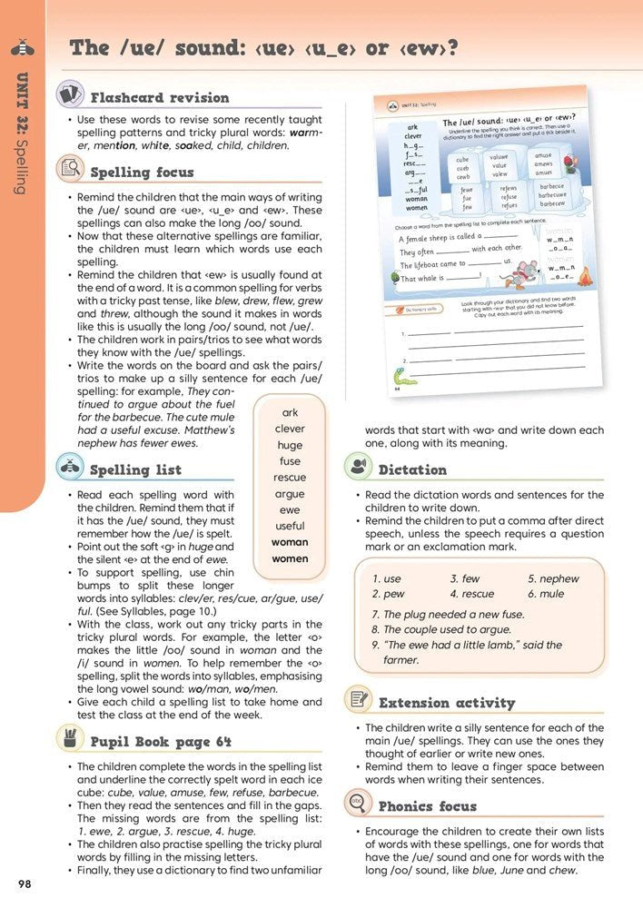 Jolly Literacy - Spelling, Grammar & Punctuation Teacher’s Book 2 - In Precursive Letters - New Edition - ABC School Supplies