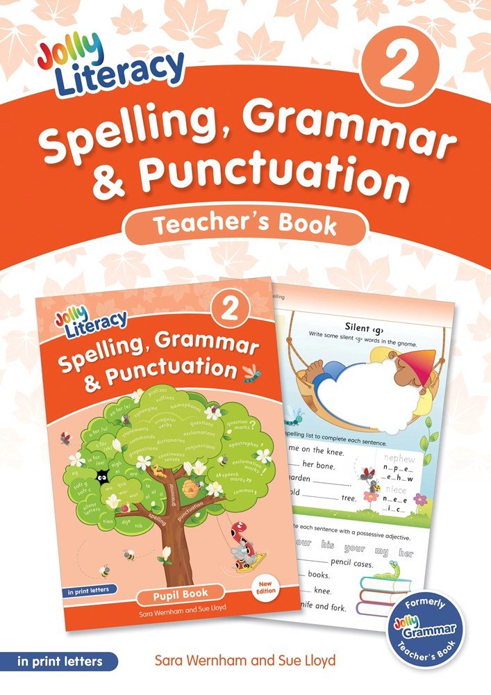 Jolly Literacy - Spelling, Grammar & Punctuation Teacher’s Book 2 - In Print Letters - New Edition - ABC School Supplies