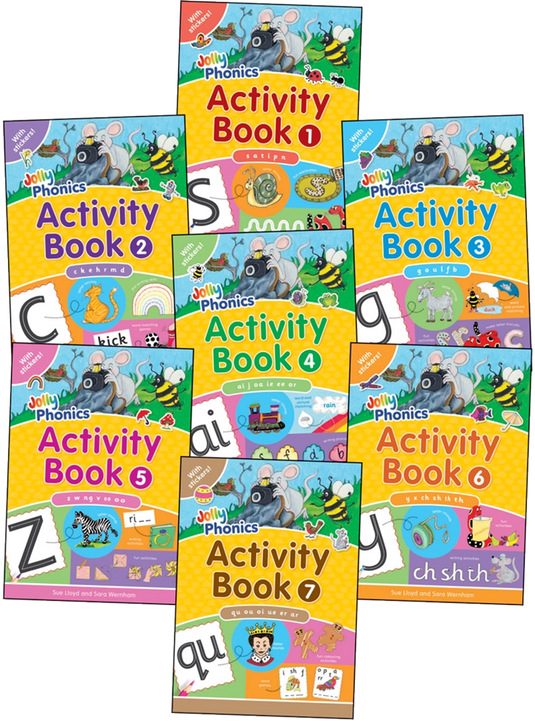 Jolly Phonics Activity Books 1-7 - ABC School Supplies