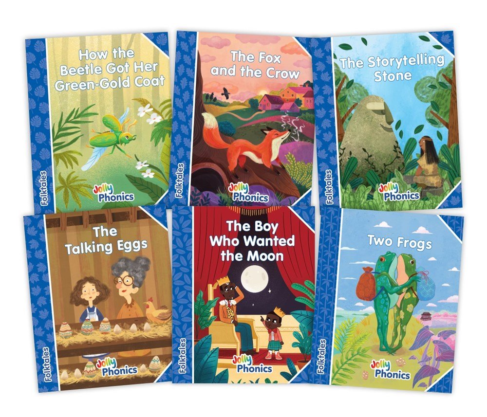Jolly Phonics Decodable Folktales Readers - Level 4 (Blue Level) - ABC School Supplies