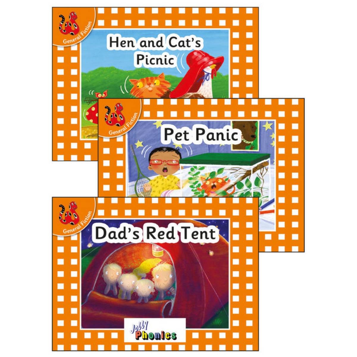 Jolly Phonics Decodable Readers Level 0 (Orange Level) Set 2 (Pack Of 3) - ABC School Supplies