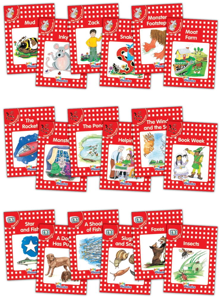 Jolly Phonics Decodable Readers Level 1 (Red Level) Complete Set (18 Titles) - ABC School Supplies